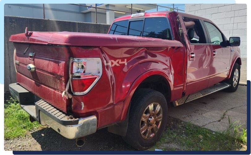 ford f-150 AIRBAGS DEPLOYED DAMAGED GLASS 